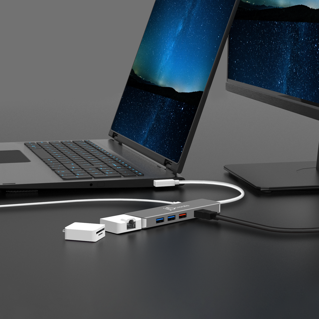 JCD375 SuperSpeed+ モジュラー式マルチアダプター 9 in 1 JCD375 USB-C SuperSpeed+ モジュラー式マルチアダプター 9 in 1