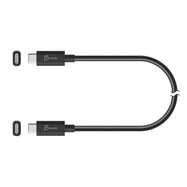 JUC28L08 USB4 Gen3 USB-C to USB-C フル機能ケーブル(0.8m