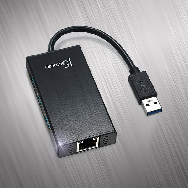 JUH470 USB 3.0 to 3ポートUSB＆イーサーネット マルチハブ – new-jp-j5create
