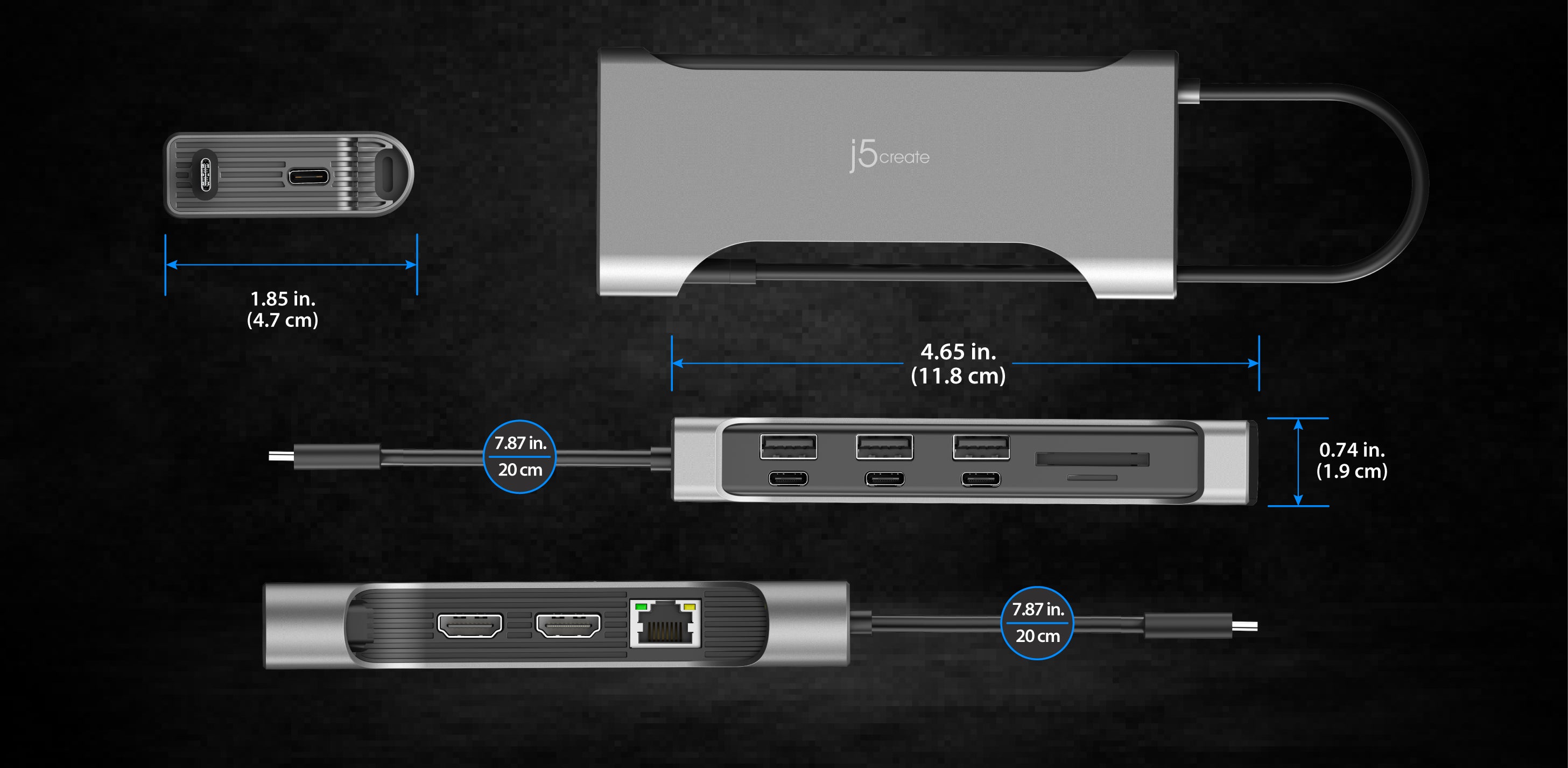 JCD367 USB-Cデュアル4K HDMI 12-in-1マルチハブ – new-jp-j5create