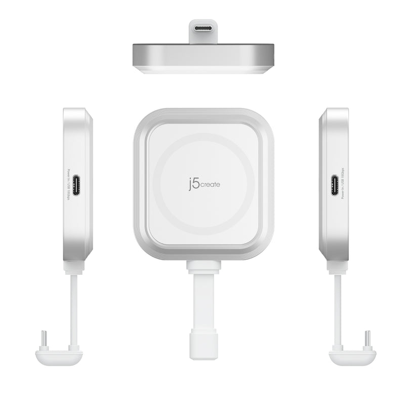 JCH165W　USB-C マグネット搭載 2in1 マルチハブ （iPhone専用）