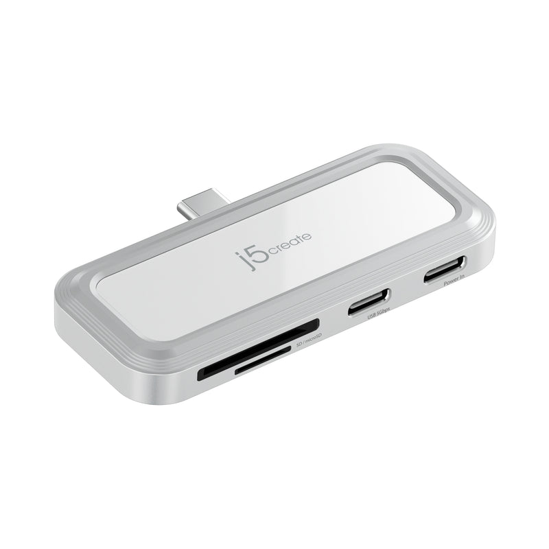 JCH167W　直付USB-C to USB-C/PD/microSD/SD 4in1 マルチアダプター