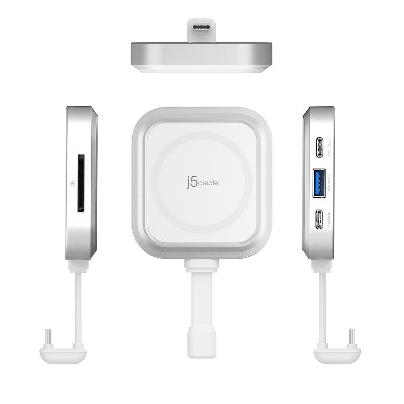 JCH168W　USB-C マグネット搭載 4in1 マルチハブ（iPhone専用）（近日発売）