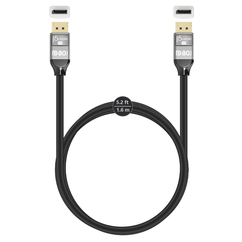 JDC44L16 VESA認証取得16K対応DisplayPort 2.1 ケーブル – new-jp-j5create