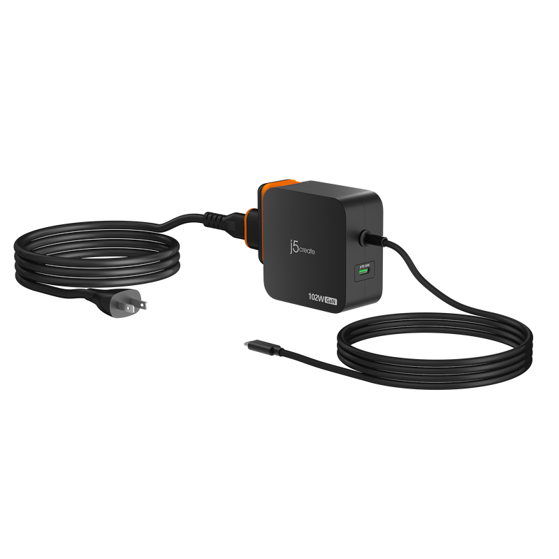 JUP25100P 　コンセントを塞がない！差込口2way切換え可能、USB-C軽量急速充電器