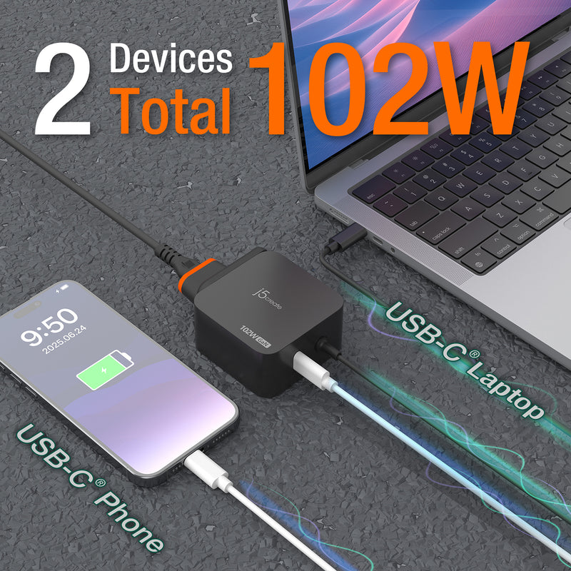 JUP25100P 　GaNテクノロジー搭載・軽量急速充電器