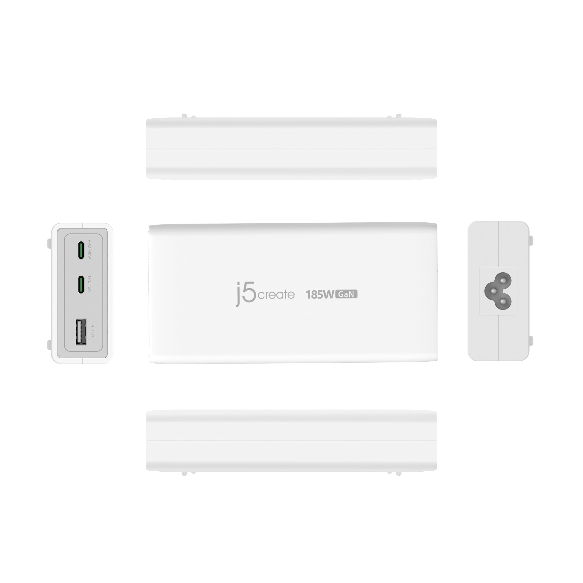 JUP37185W 185W GaN PD3.1 3ポート USB急速充電器 – new-jp-j5create