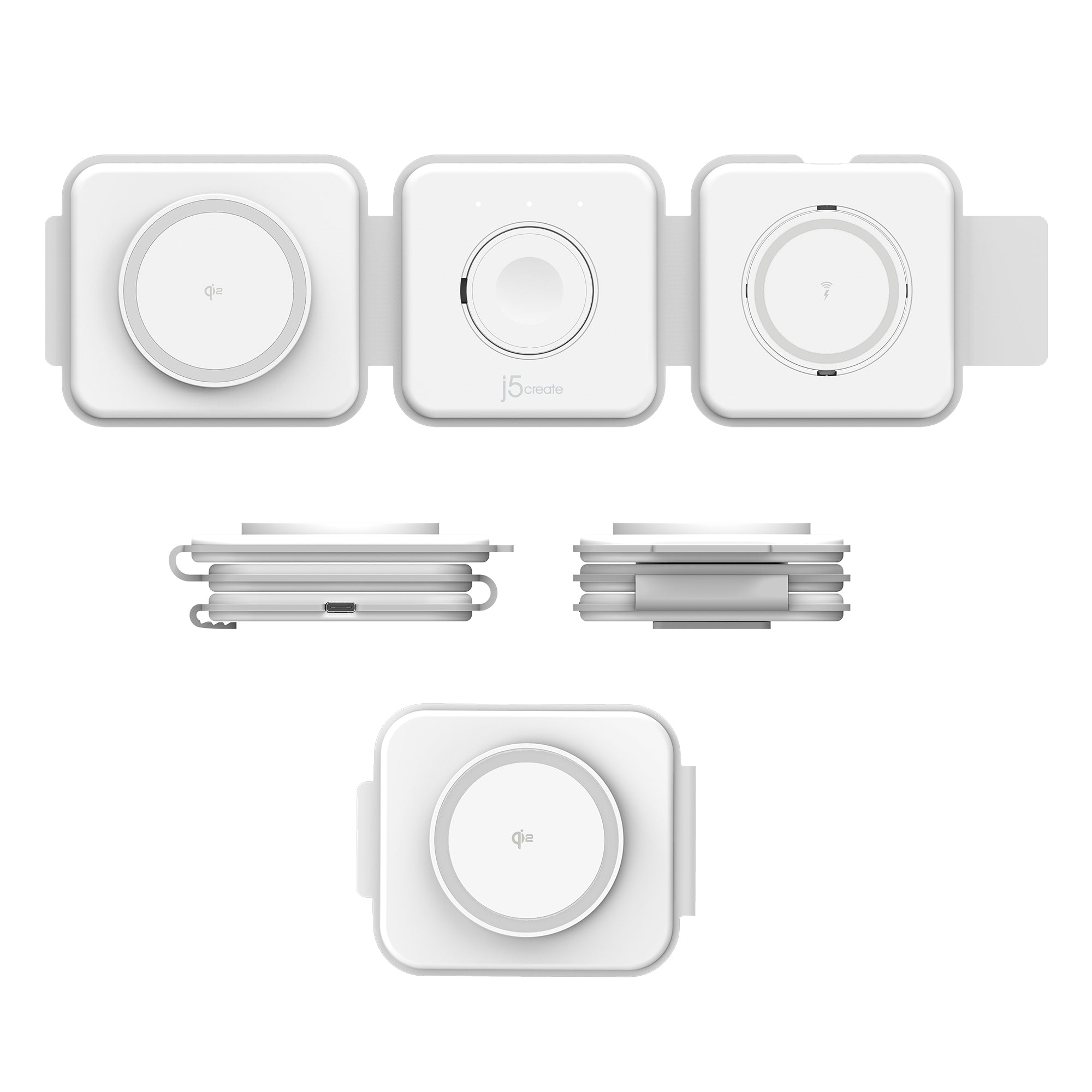 JUPW3215W Qi2 3in1 フラット/三角形式 ワイヤレス充電器 – new-jp