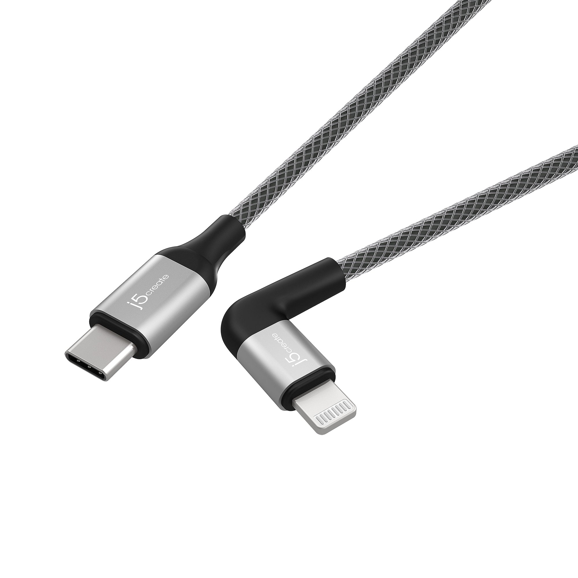 JALC15 USB-C to ライトニング ケーブル L字コネクタ搭載 (Black