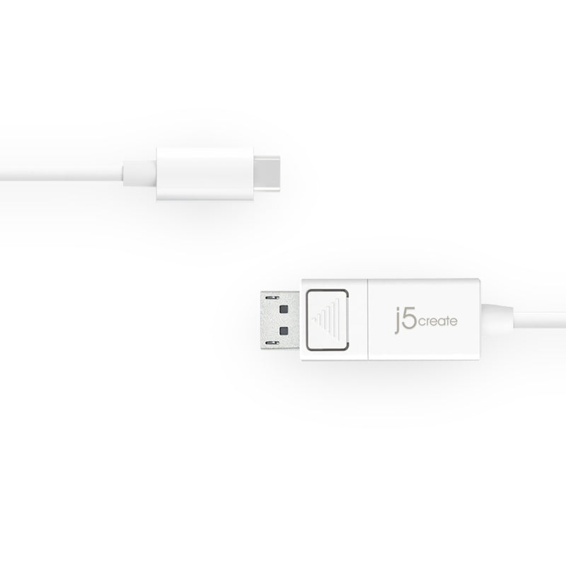 JCA141 USB Type-C to 4K DisplayPortケーブル 1.2m