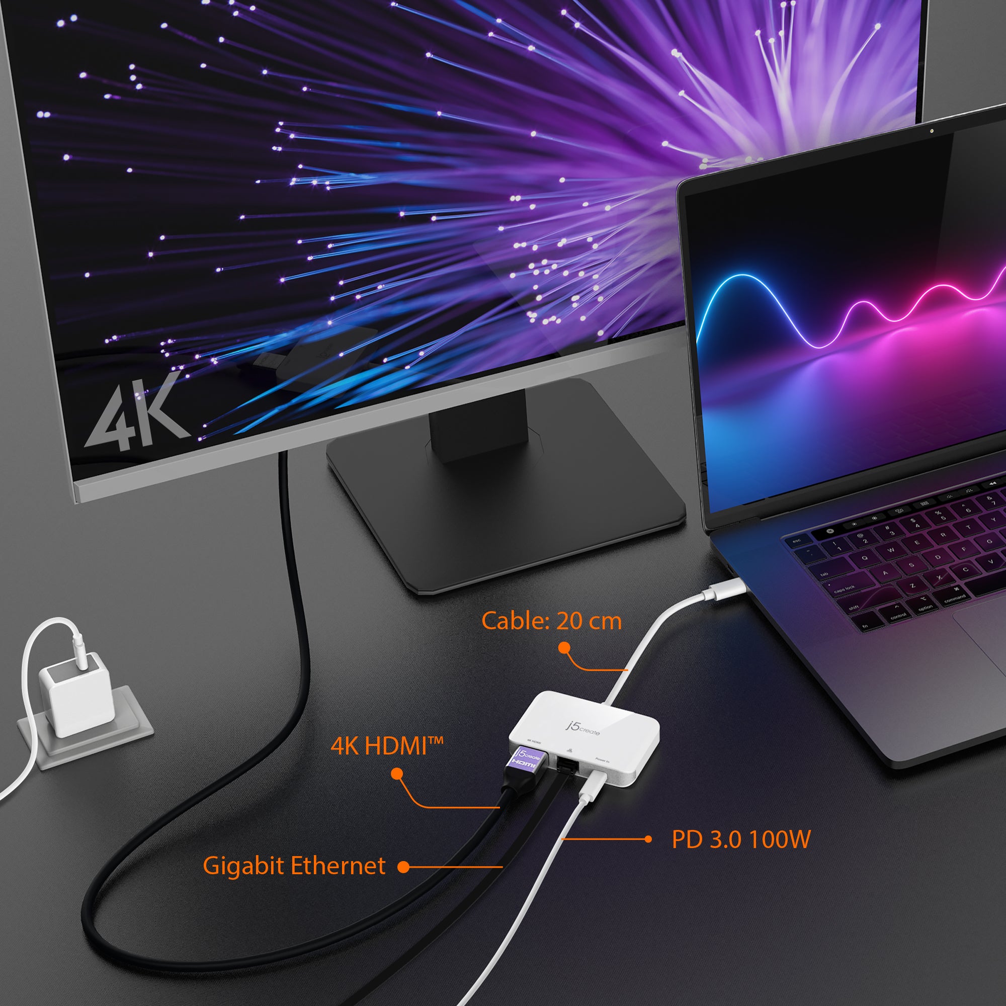 JCA351 USB-C to PD+HDMI+LAN 3in1 マルチアダプター – new-jp-j5create