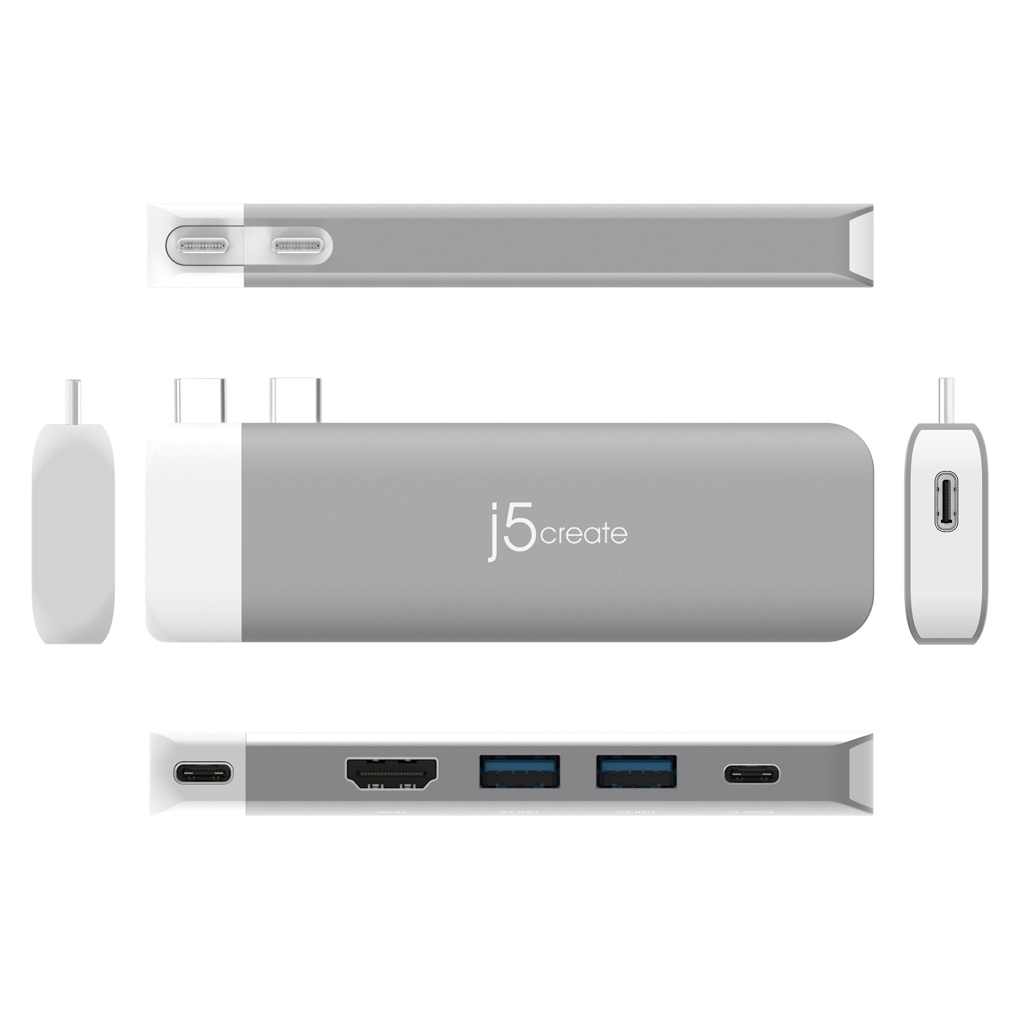 JCD394 MacBook Pro/Air専用 6in1 マルチアダプター(MagSafe3搭載 