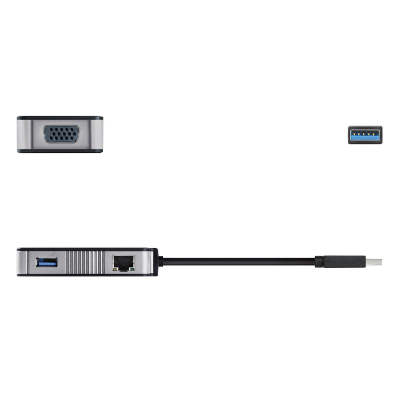 JUA370 USB 3.0 VGA & Gigabit Ethernetマルチアダプター