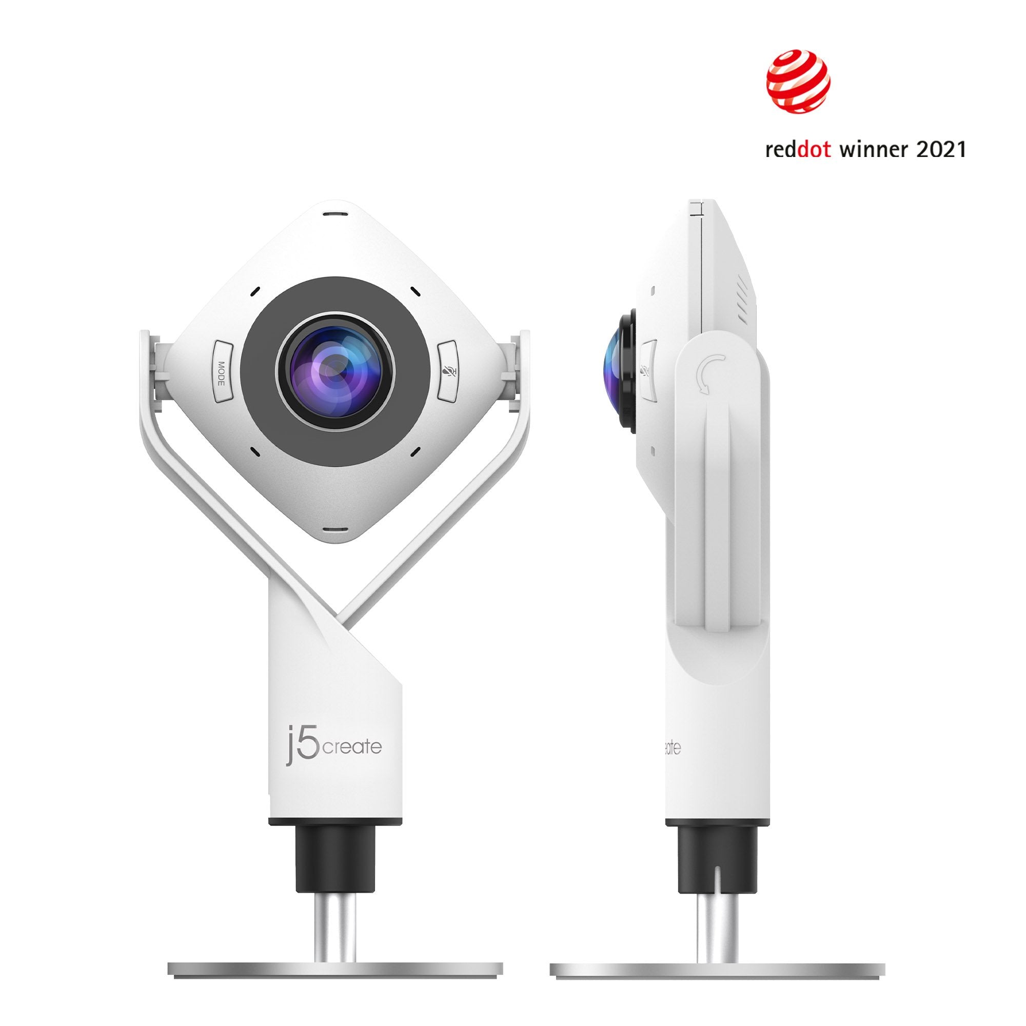 webカメラ　　JVCU360S ホワイトカメラ 360° パノラマミーティングカメラ (Model: JVCU360) – new-jp-j5create